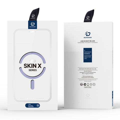 DUX DUCIS Skin X Pro MagSafe etui/ovitek za iPhone 15 Pro, Vijoličen