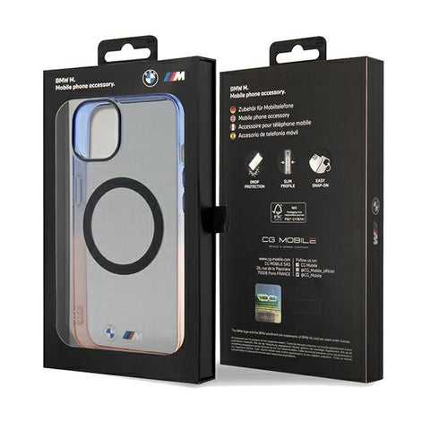 BMW Gradient Bumper MagSafe ovitek za iPhone 15/14/13, Gray