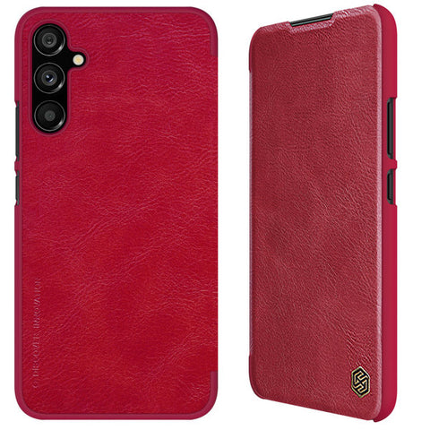 NILLKIN Qin Leather etui/ovitek za Samsung A34 5G, Rdeč