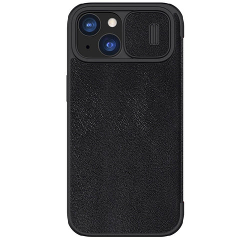 NILLKIN Qin Pro Leather etui/ovitek za iPhone 15, Črn
