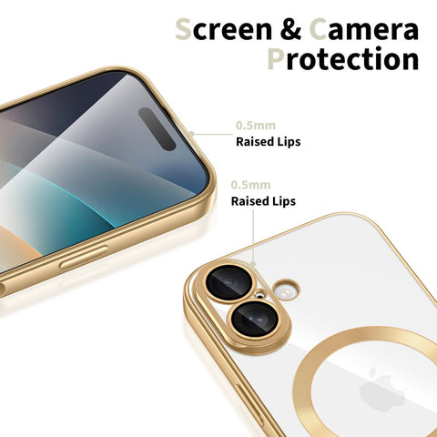 Tech-Protect MagFlex MagSafe ovitek za iPhone 17, Shiny Gold