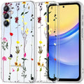 TECH-Protect FlexAir+ ovitek za Samsung A55 5G, Prozoren, Cvetlice