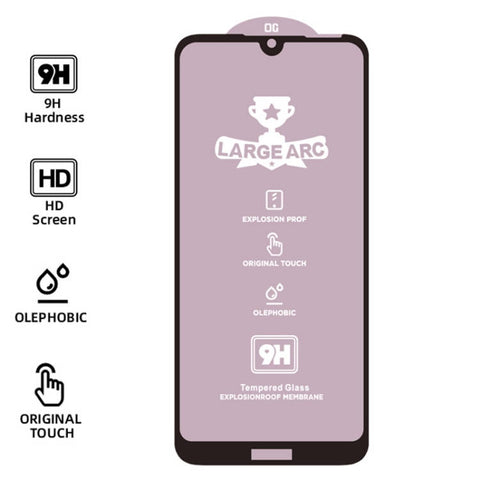 9H kaljeno zaščitno steklo za iPhone 11 Pro Max | Črn rob, Full Glue