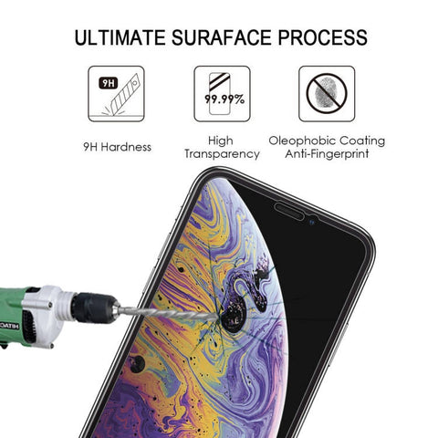 9H kaljeno zaščitno steklo za iPhone X/XS | Črn rob, Full Glue