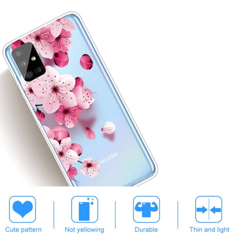 Ovitek za Samsung A31 | Prozoren, češnjev cvet