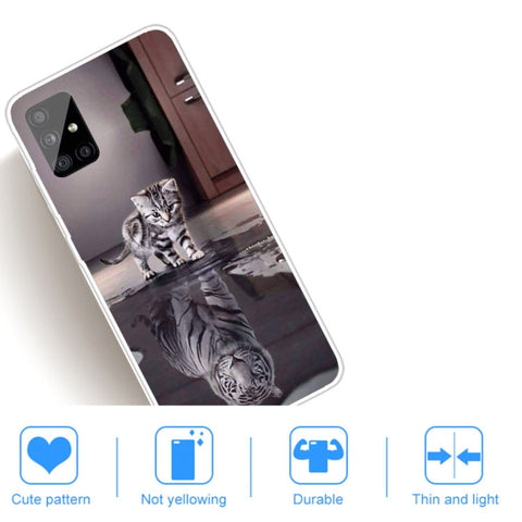 Ovitek za Samsung A71 5G | Prozoren, Tiger