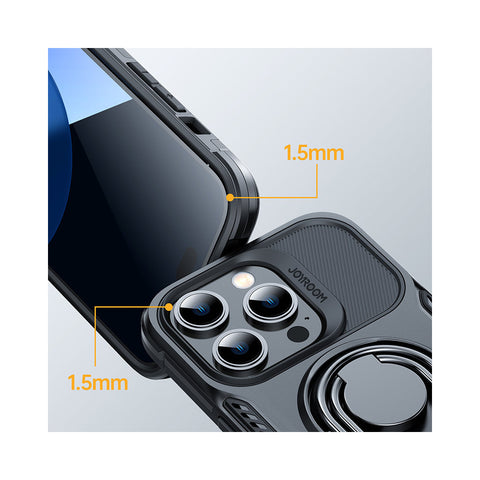 Joyroom Dual Hinge ovitek za iPhone 14 Pro,  Črn