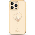 Kingxbar Wish ovitek s kristali za iPhone 14 Pro, Gold