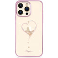 Kingxbar Wish ovitek s kristali za iPhone 14 Pro, Pink