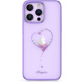 Kingxbar Wish ovitek s kristali za iPhone 14 Pro, Purple