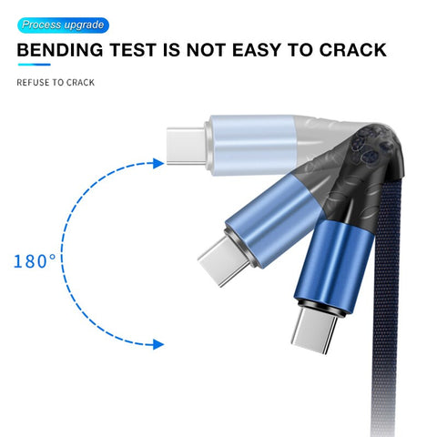 3,5A USB Type-C napajalni kabel - črn, 1 m