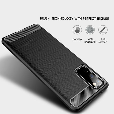 Ovitek za Samsung S20 FE 5G/4G | Carbon vzorec | Rdeč