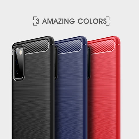 Ovitek za Samsung S20 FE 5G/4G | Carbon vzorec | Rdeč