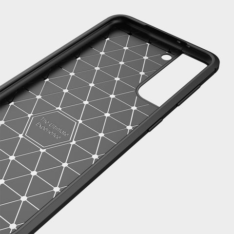 Ovitek za Samsung S21 5G | Carbon vzorec | Svetlo rdeč