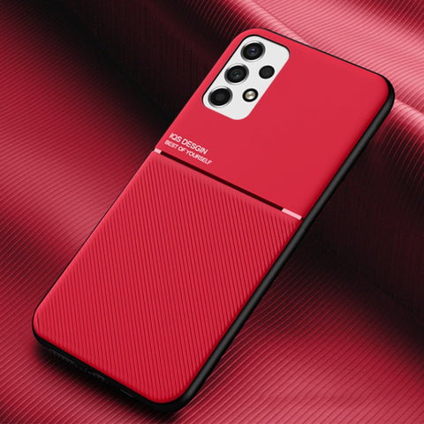 Eleganten ovitek za Samsung A53 5G, magnet, rdeč