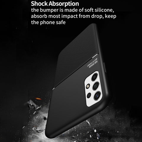 Eleganten ovitek za Samsung A53 5G, magnet, črn