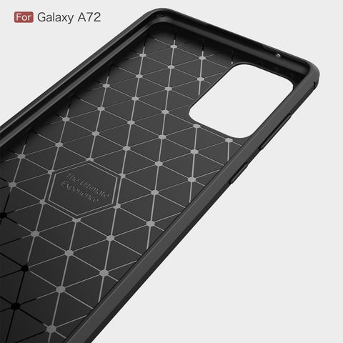 Ovitek za Samsung A72 5G/4G | Carbon vzorec | Rdeč