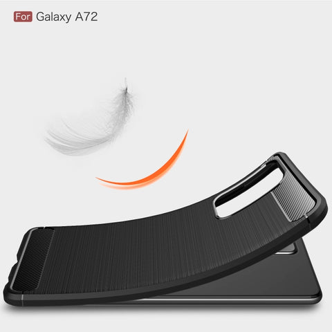 Ovitek za Samsung A72 5G/4G | Carbon vzorec | Temno moder