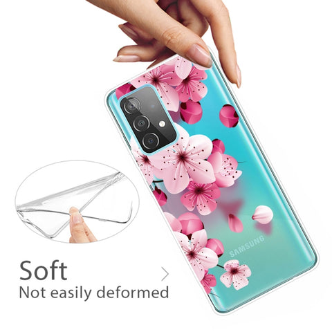 Ovitek za Samsung A52 5G/4G | Prozoren, češnjev cvet