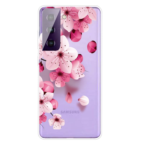 Ovitek za Samsung S21 Plus 5G | Prozoren, češnjev cvet