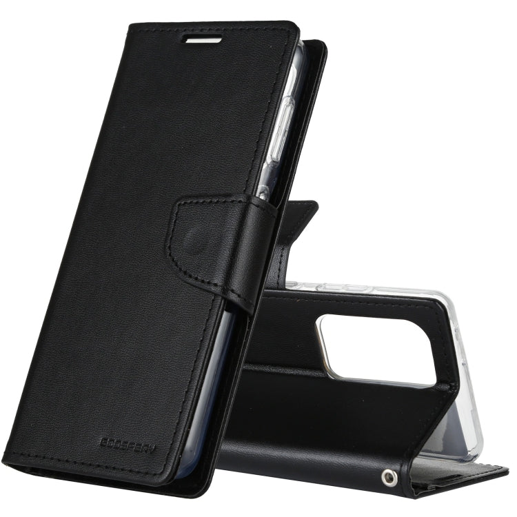 Eleganten etui/ovitek Goospery za Samsung S21 Ultra 5G | Bravo Diary, črn