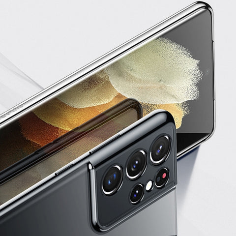 Ovitek za Samsung S21+ 5G | SULADA | Črn krom, prozoren