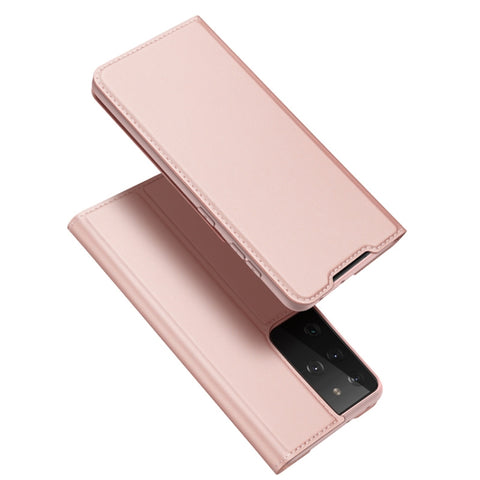 Eleganten etui/ovitek Dux Ducis za Samsung S21 Ultra 5G | Skin Pro, Rose Gold