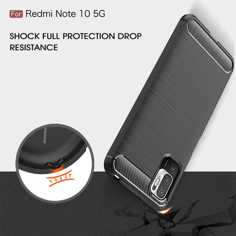 Ovitek za Xiaomi Redmi Note 10 5G / Poco M3 Pro | Carbon vzorec | Črn