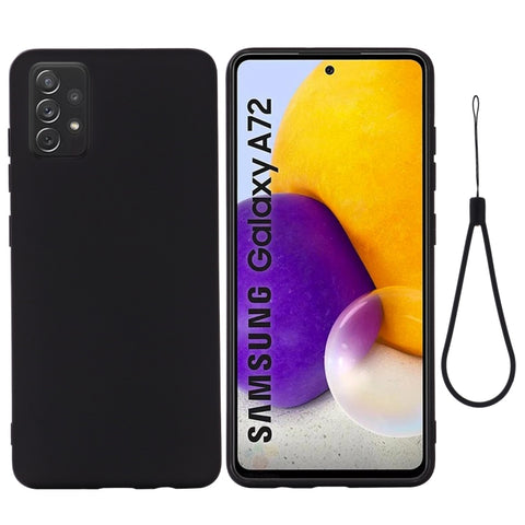Ovitek za Samsung A72 5G/4G | Liquid Silicone | Črn