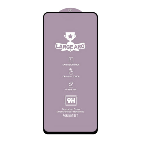 9H Large Arc steklo za Xiaomi Redmi Note 10 5G / Poco M3 Pro 5G/4G | Črn rob
