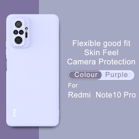 Ovitek za  Xiaomi Redmi Note 10 Pro/10 Pro Max | IMAK Silikonski, vijoličen