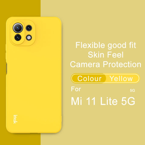 Ovitek za  Xiaomi (Mi) 11 Lite 5G (NE) IMAK | IMAK Silikonski , rumen