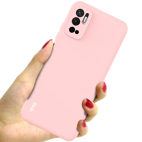 Ovitek za  Xiaomi Redmi Note 10 5G/Poco M3 Pro 5G/4G | IMAK Silikonski, Pink