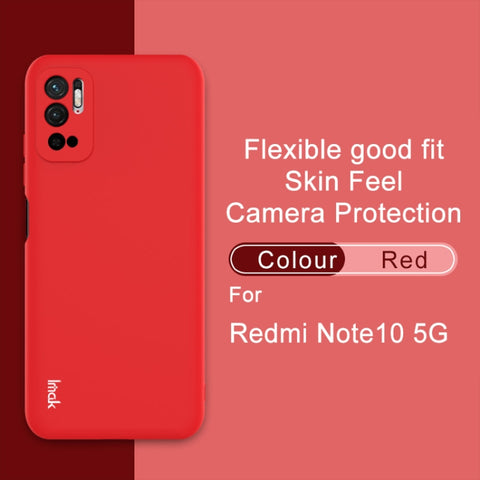 Ovitek za  Xiaomi Redmi Note 10 5G/Poco M3 Pro 5G/4G | IMAK Silikonski, rdeč