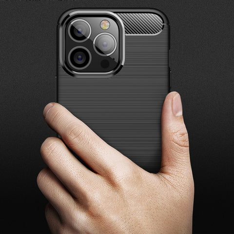 Ovitek za iPhone 13 Pro Max | Carbon vzorec | Črn