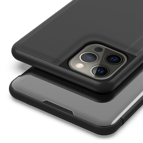 Etui/ovitek s prednjim steklom za iPhone 13 Pro Max | Črn