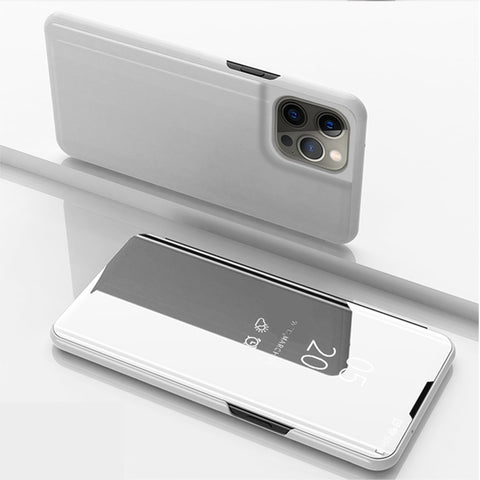 Etui/ovitek s prednjim steklom za iPhone 13 Pro Max | Silver