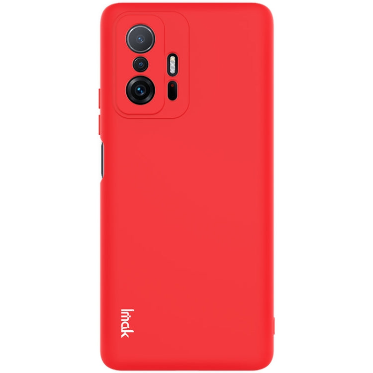 Ovitek za  Xiaomi 11T (Pro) | IMAK Silikonski , rdeč
