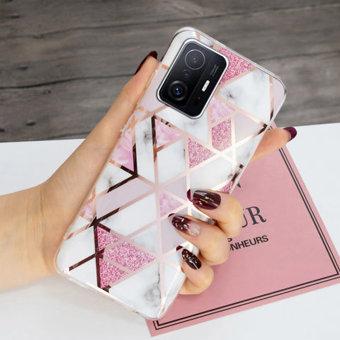 Ovitek za Xiaomi 11T (Pro) | Pink beli marmor