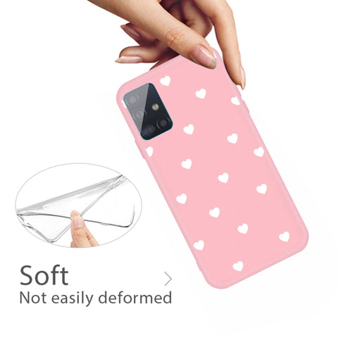 Ovitek za Samsung A51 | Pink | Srčki