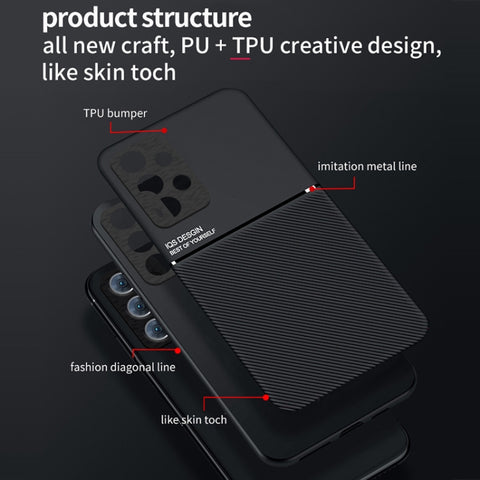 Eleganten ovitek za Samsung A33 5G, magnet, črn