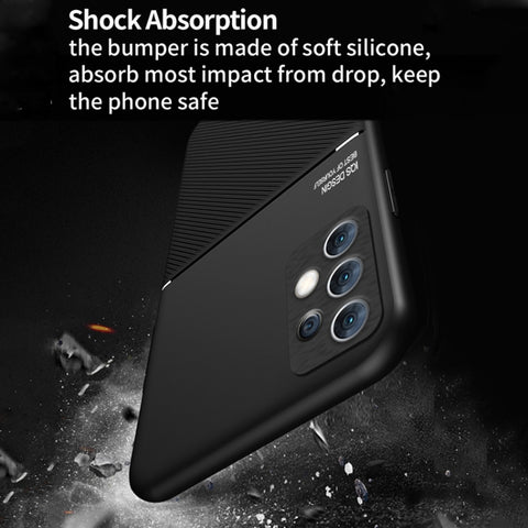 Eleganten ovitek za Samsung A33 5G, magnet, črn