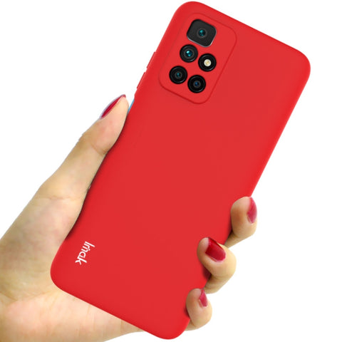 Ovitek za  Xiaomi Redmi 10 | IMAK Silikonski , rdeč