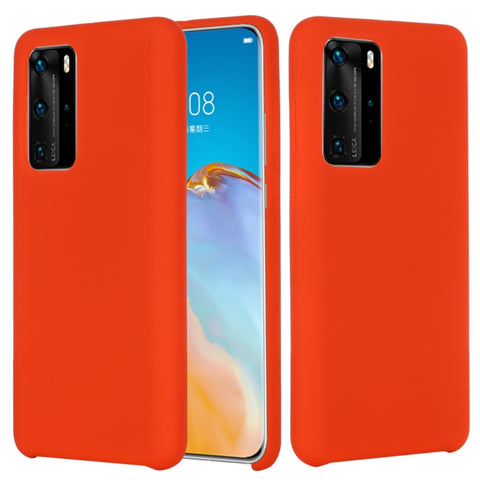 Ovitek za Huawei P40 | Liquid Silicone | Rdeč