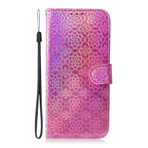 Eleganten etui/ovitek za iPhone 14 Pro, Hologram, Pink