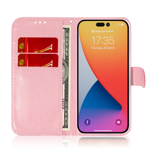 Eleganten etui/ovitek za iPhone 14 Pro, Hologram, Pink