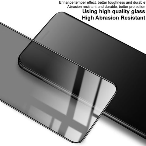 IMAK Anti-spy zaščitno steklo za iPhone 14 | Full Glue, črn rob