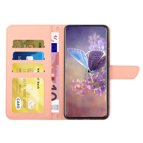 Eleganten etui/ovitek za  Samsung A54 5G, Pink, metulji