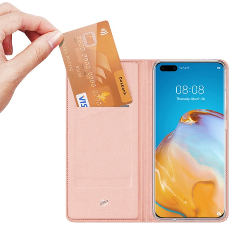 Eleganten etui/ovitek Dux Ducis za Huawei P40 | Skin Pro, Rose Gold