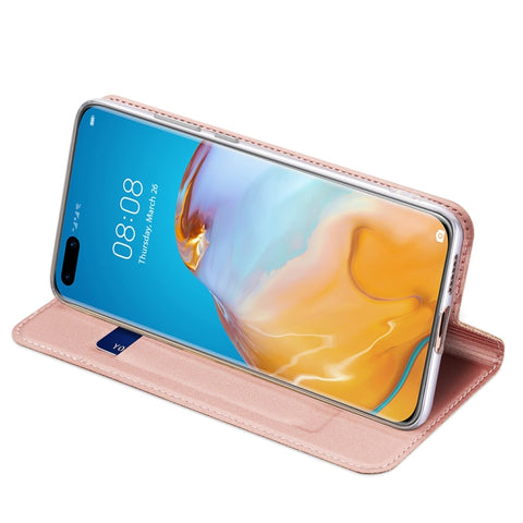 Eleganten etui/ovitek Dux Ducis za Huawei P40 | Skin Pro, Rose Gold